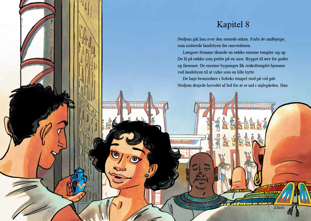 gamle Egypten Gravrøverens lærling thriller børnebog sussi bech